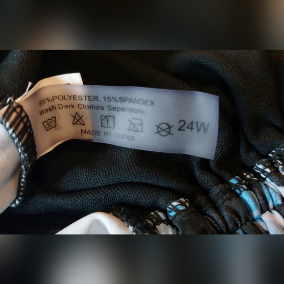 Colorful Swimsuit Top Size 24 Summer Swimwear Resort Beach Swimsuit Boho Tankini - Picture 6 of 7